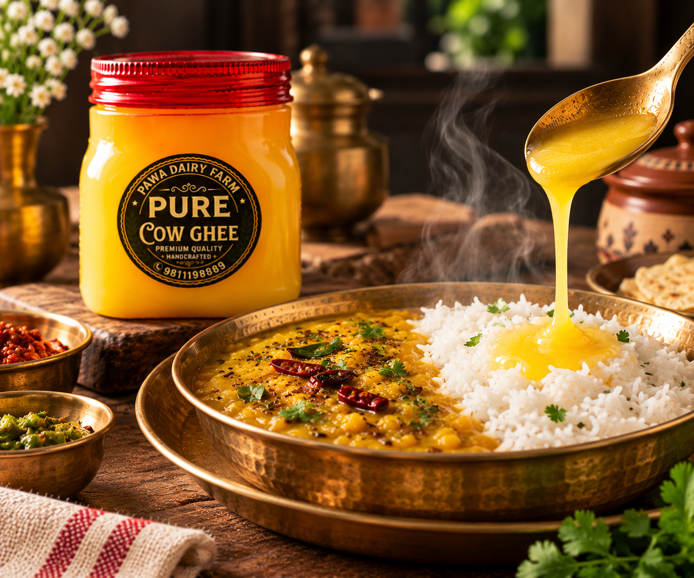 Pawa Pure Cow Ghee close-up